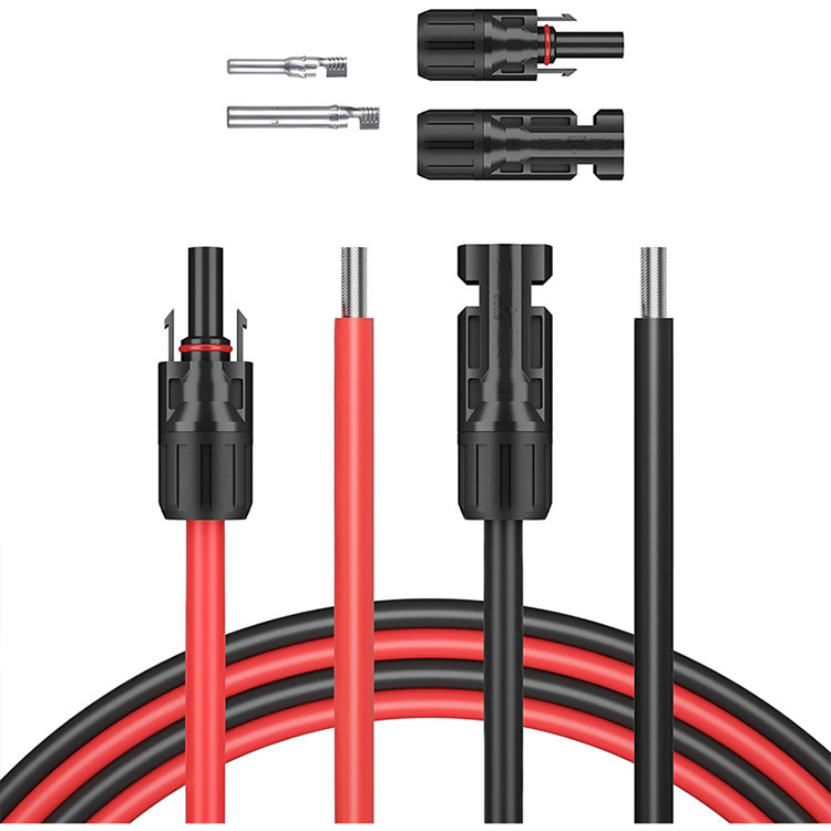 5 Feet 10AWG Solar Wire Yek End Bare Yek End Connector
